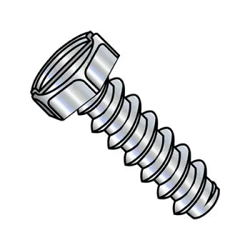 JFAST 0806BSH - 8-18X3/8  Slotted Indented Hex Self Tapping Screw Type B Fully Threaded Zinc, Case Quantity: 
10,000