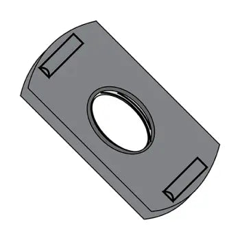 JFAST 10NWP2-2 - 10-24  Weld Nut with Two Projections Steel Plain, Case Quantity: 
1,000