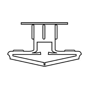 JFAST 284835 - 1/8  PLastic Toggle Polypropylene, Case Quantity: 
100