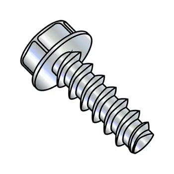 JFAST 1224LW - 12-11 X 1 1/2 Unslotted Indent Hex Washer Plastite Alternative 48-2 Fully Threaded Zinc and Bake & Wax, Case Quantity: 
2,000