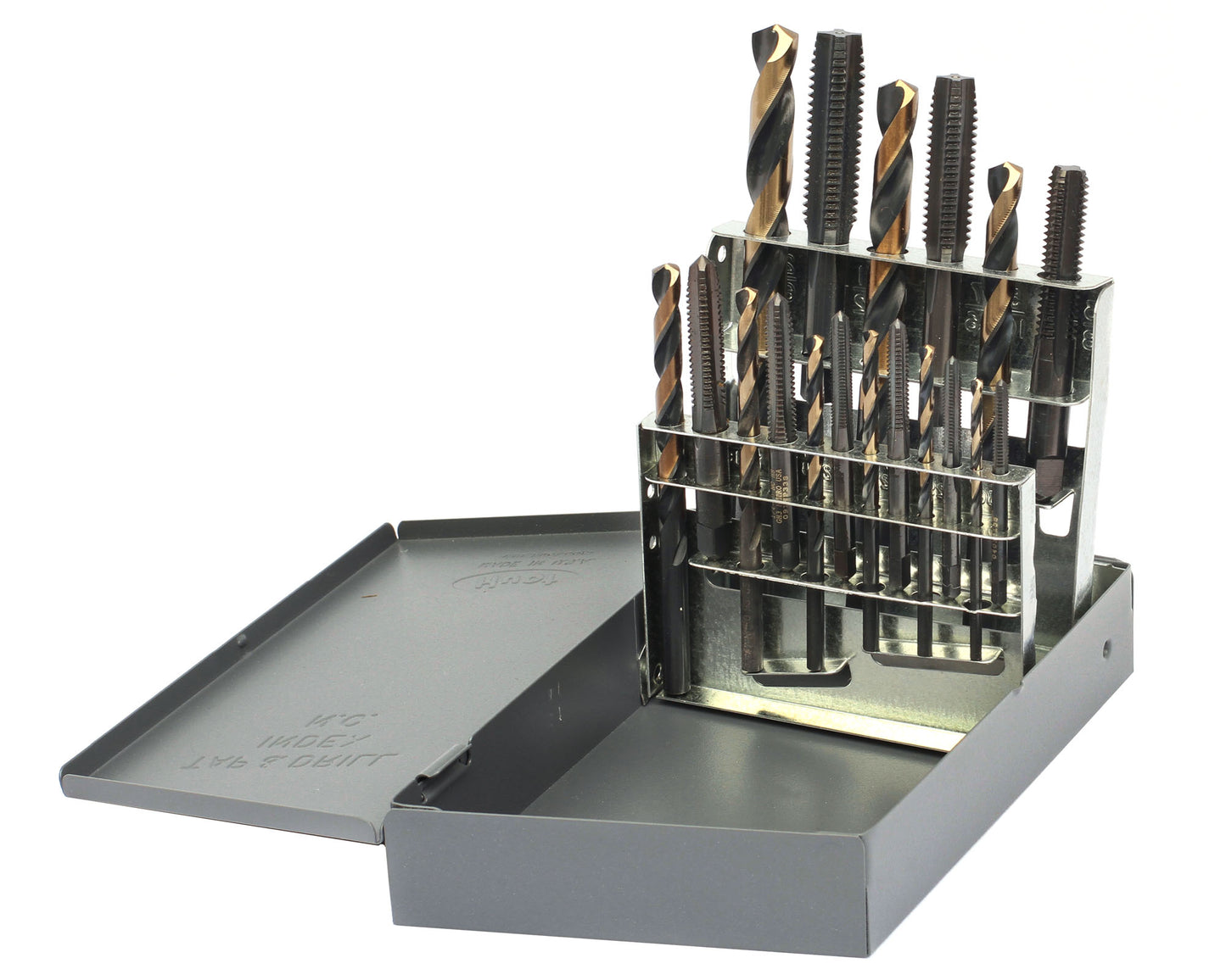 DRILLCO DRL400NC2018 - 18PC UNC TAP & DRILL SET 400N DRILLS 2000N TAPS