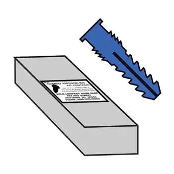 JFAST 16PAPK - 14-16  Ribbed Plastic Anchor Kit, Case Quantity: 
10