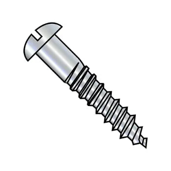 JFAST 1240DSR - 12-11X2 1/2  Slotted Round Full Body Wood Screw Zinc, Case Quantity: 
800