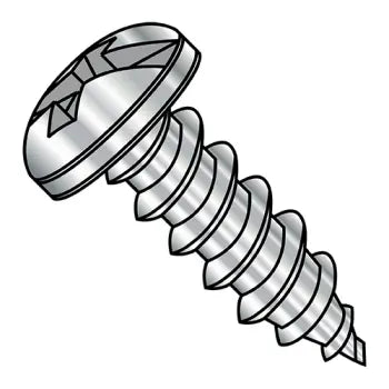 JFAST 1012ACP188 - 10-12X3/4  Combination (slot/phil) Pan Self Tap Screw Type A Full Thread 18 8 Stainless Ste, Case Quantity: 
2,500
