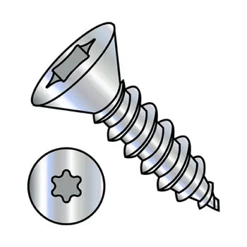 JFAST 1016ATF - 10-12X1  6 Lobe Flat Self Tapping Screw Type A Full Thread Zinc And Bake, Case Quantity: 
6,000