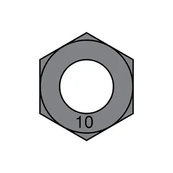 JFAST M10D934-10P - M10-1.50  Din 934 Metric Class 10 Hex Nuts Plain, Case Quantity: 
1,000