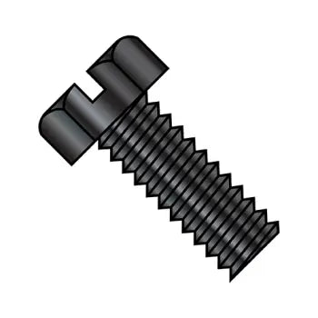 JFAST 1412MSHB - 1/4-20X3/4  Slotted Indented Hex Head Machine Screw Fully Threaded Black Oxide, Case Quantity: 
3,000