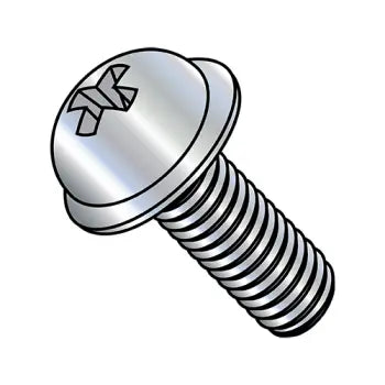 JFAST 0808MPRW - 8-32X1/2  Phillips Round Washer Head Machine Screw Fully Threaded Zinc, Case Quantity: 
10,000