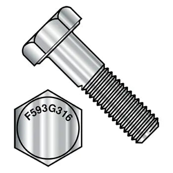 JFAST 6216CH316 - 5/8-11X1  Hex Cap Screw 316 Stainless Steel, Case Quantity: 
25