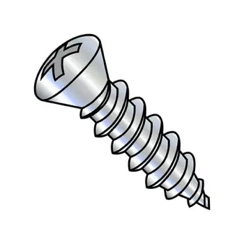 JFAST 0816ABPO6 - 8-18X1  Phillips Oval Self Tapping Screw Type AB #6 Head Fully Thrd Zinc & Bake, Case Quantity: 
7,000