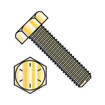 JFAST 10064BHT8 - 1-8X4  Hex Tap Bolt Grade 8 Fully Threaded Zinc Yellow, Case Quantity: 
10