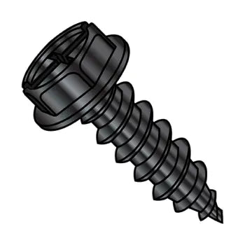 JFAST 1008ABCWBZ - 10-16X1/2  Combo (phil/slot) Ind Hexwasher Self Tapping Type AB Full Thread Black Zinc Bake, Case Quantity: 
8,000