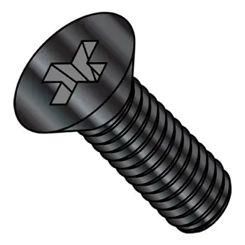 JFAST M2.58MPF188B - M2.5-0.45X8  Din 965 Metric Phillips Flat Machine Scr 18 8 Stainless Steel Black Ox Oil 18-8, Case Quantity: 
7,000