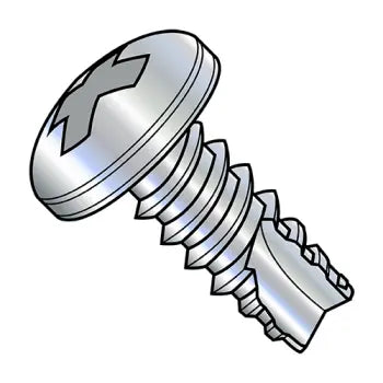JFAST 10065PP - 10-16X3/8  Phillips Pan Thread Cutting Screw Type 25 Fully Threaded Zinc And Bake, Case Quantity: 
8,000
