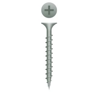 6 x 1-5/8 Phillips Bugle Head Deck Screw Coarse Thread WAR Coated