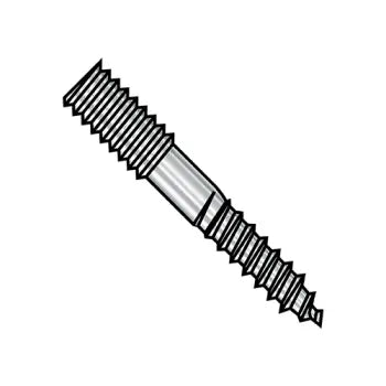 JFAST 3796BH188 - 3/8-16X6  Hanger Bolt Plain Center 18 8 Stainless Steel, Case Quantity: 
100
