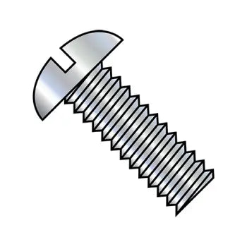 6-32 x 1 3/8 Slotted Round Machine Screw Fully Threaded Zinc Plated