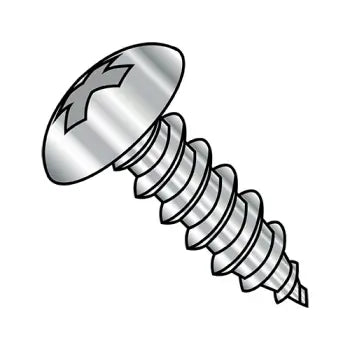 JFAST 1006ABPT188 - 10-16X3/8  Phillips Full Contour Truss Self Tapping Screw Type A B Full Thread 18 8 Stain, Case Quantity: 
4,000