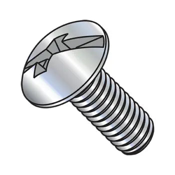 6-32 x 1 Combination (Phil/Slot) Truss Head Machine Screw Fully Threaded Zinc Plated