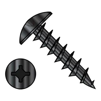 JFAST 0807DXT6B - 8-11X7/16  Square Phil Drive #6 Truss Head Deep Thread Wood Screw Full Thread Black Oixde, Case Quantity: 
10,000