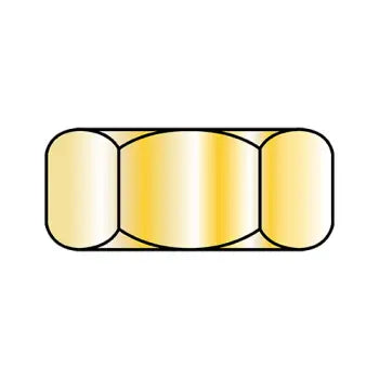JFAST 37NFY - 3/8-16  Finished Hex Nut Zinc Yellow, Case Quantity: 
1,500