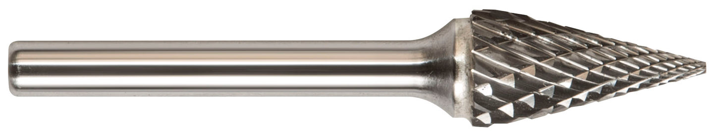 DRILLCO DRL7M42L2DC - SM-42L2 Cone Shape Solid Carbide Bur Single Cut