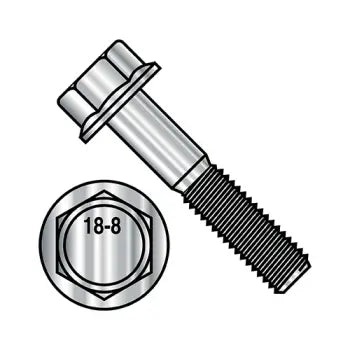 JFAST 5032BF188 - 1/2-13X2  Hex Head Flange Non Serrated Frame Bolt IFI-111 2002 18 8 Stainless Steel, Case Quantity: 
100