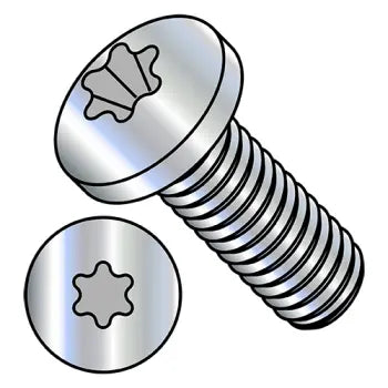 JFAST 0604MTP - 6-32X1/4  6 Lobe Pan Machine Screw Fully Threaded Zinc, Case Quantity: 
10,000