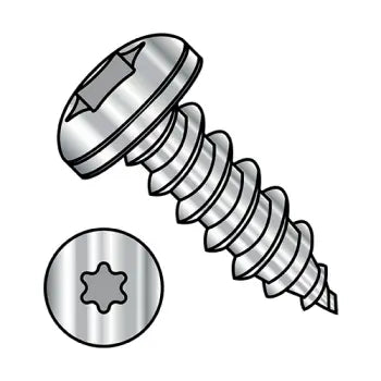 JFAST 0604ABTP188 - 6-20X1/4  6 lobe Pan Self Tapping Screw Type A B Fully Threaded 18 8 Stainless Steel, Case Quantity: 
5,000