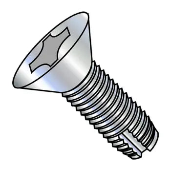JFAST 10201PF - 10-24X1 1/4  Phillips Flat Thread Cutting Screw Type 1 Fully Threaded Zinc, Case Quantity: 
5,000