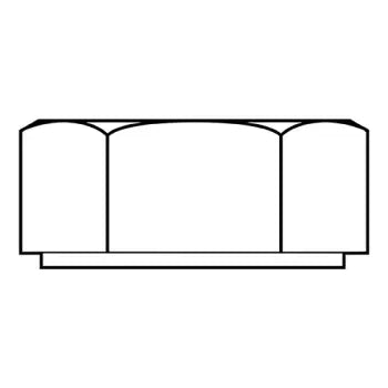 JFAST 11NHN - 10-32  Hex Nut Nylon, Case Quantity: 
2,500