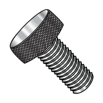 6-32 x 1/2 Knurled Thumb Screw Fully Threaded Aluminum