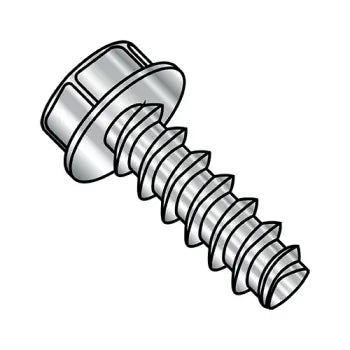 JFAST 1212LW188 - 12-11X3/4  Unslot Ind Hex Washer Plastite Alternative 48-2 Fully Thrd 18-8 S/S Passiv & Wax, Case Quantity: 
2,500