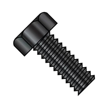 JFAST 0805MHB - 8-32X5/16  Unslotted Indented Hex Head Machine Screw Fully Threaded Black Oxide, Case Quantity: 
10,000