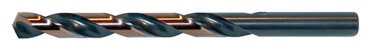 Heavy Duty High Speed Steel Jobber Length Drill - 135 Split Point/Straight Shank/Black and Gold/Metric/Import (Drillco 800A Series)