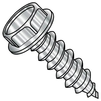 JFAST 141607ABW188 - 1/4-14X1  Unslot Ind Hexwasher 7/16 A/F Self Tap Screw Type AB F/T 18 8 Stainless, Case Quantity: 
1,000