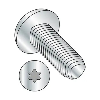 JFAST M530D7500T - M5-0.8X30  Din 7500 C E Pan 6 Lobe Recess Thread Rolling Screw Full Thread Zinc Bake Wax, Case Quantity: 
300