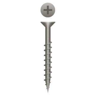 9 x 2-1/2 Phillips Flat Head Particle Board Screws Plain and Lubed