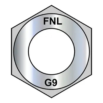 JFAST 38NF9 - 3/8-24  Fine Thread Finished Hex Nut Grade 9 DFAR EcoGuard Gray/Silver 1000 Hr Cor, Case Quantity: 
2,000