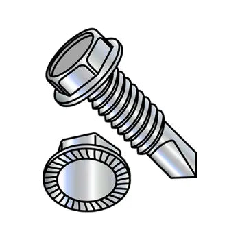 JFAST 1210KWSMS - 12-24X5/8  Unslot Ind Hexwasher Serrated Self Drilling Screw Full Thread Zinc Bake, Case Quantity: 
5,000