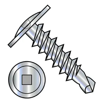 JFAST 1232KQM - 12-14X2  Square Drive Modified Truss Head Self Drilling Screw Full Thread Zinc and Bake, Case Quantity: 
1,000