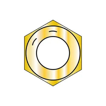 JFAST 87NF8D - 7/8-9  Coarse Thread Hex Nut Grade 8 Domestic Zinc Yellow DFAR, Case Quantity: 
250