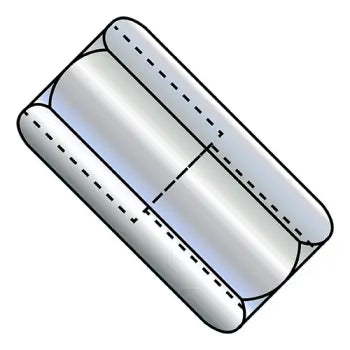 JFAST 752416NCUPR - 3/4-10X1 1/2  Reduced Hex Rod Coupling Nut 5/8-11 1 inch Across Flats Zinc, Case Quantity: 
50