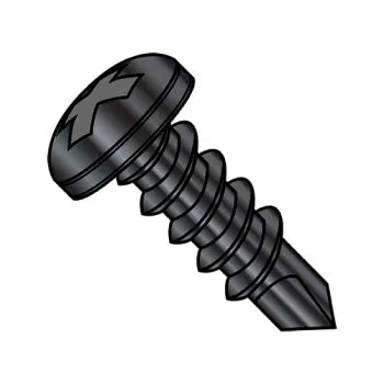 JFAST 1008KPPBZ - 10-16X1/2  Phillips Pan Self Drilling Screw Full Thread Black Zinc and Bake, Case Quantity: 
8,000