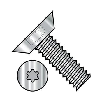 JFAST 0604MTU188 - 6-32X1/4  6 Lobe Flat Undercut Machine Screw Fully Threaded 18 8 Stainless Steel, Case Quantity: 
5,000