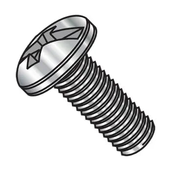 JFAST 1006MCP188 - 10-24X3/8  Combination Pan Head Machine Screw Fully Threaded 18 8 Stainless Steel, Case Quantity: 
4,000