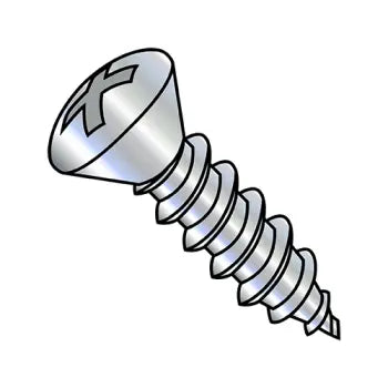 JFAST 1248ABPO - 12-14X3  Phillips Oval Self Tapping Screw Type A B Fully Threaded Zinc And Bake, Case Quantity: 
1,000
