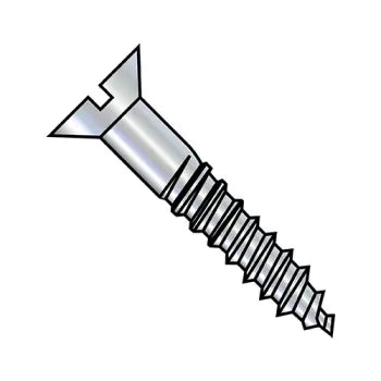 JFAST 1248DSF - 12-11X3  Slotted Flat Full Body Wood Screw Zinc, Case Quantity: 
600