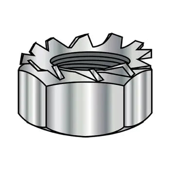 JFAST 14NKNP - 1/4-20  K Lock Nut Steel Nickel finish, Case Quantity: 
2,000
