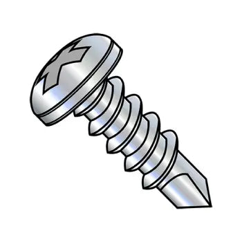 JFAST 1248KPP - 12-14X3  Phillips Pan Full Thread Self Drilling Screw Zinc And Bake, Case Quantity: 
750